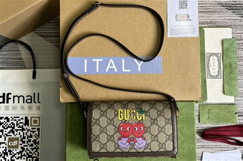 gucci cherry print mini bag|gucci handbag satchel panda buy.